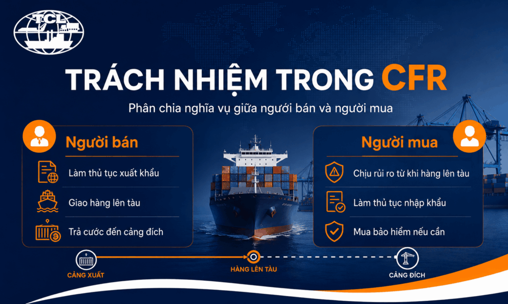 Trách nhiệm của người bán theo điều kiện CFR