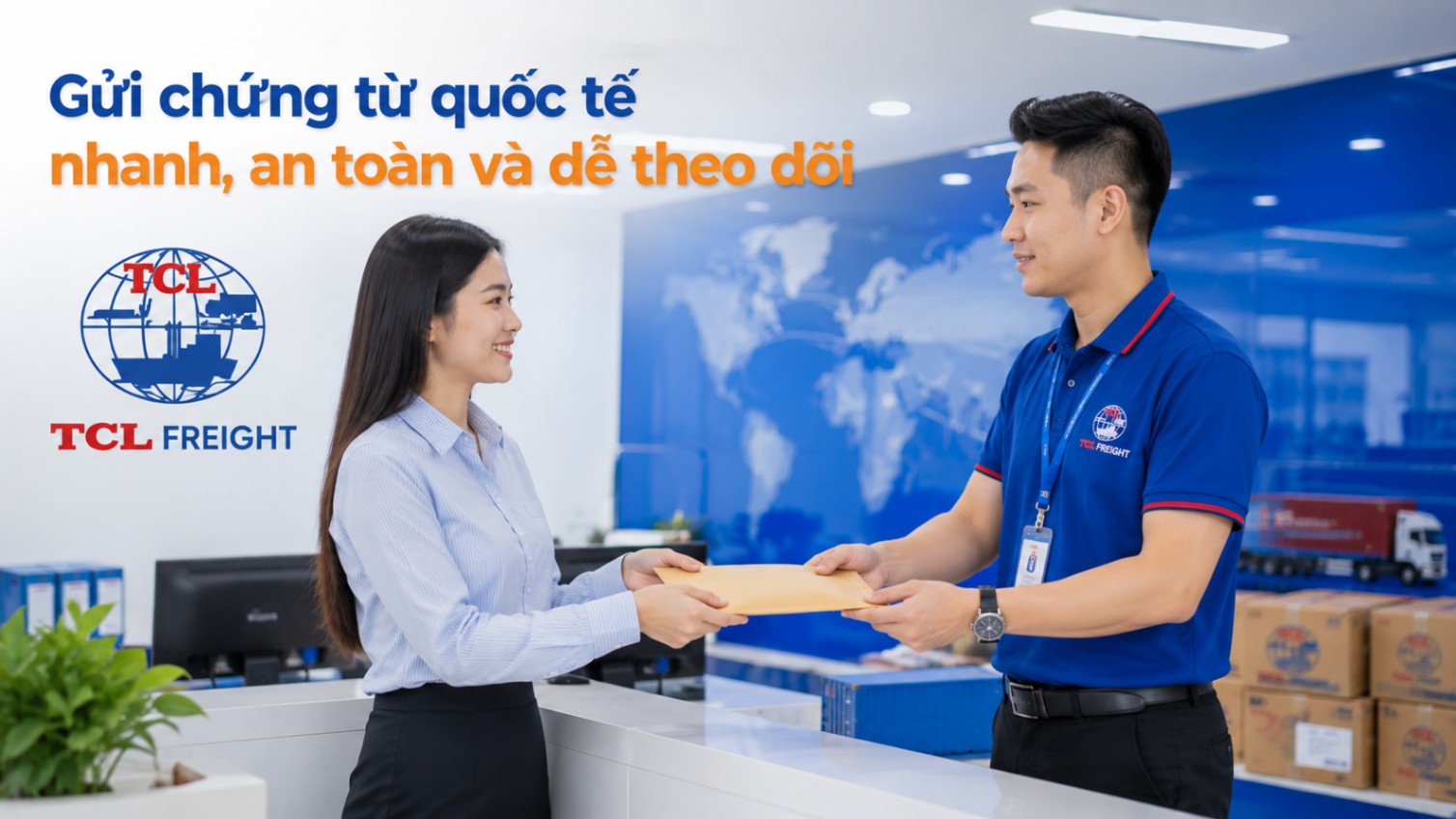 Gửi chứng từ quốc tế nhanh, an toàn và dễ theo dõi