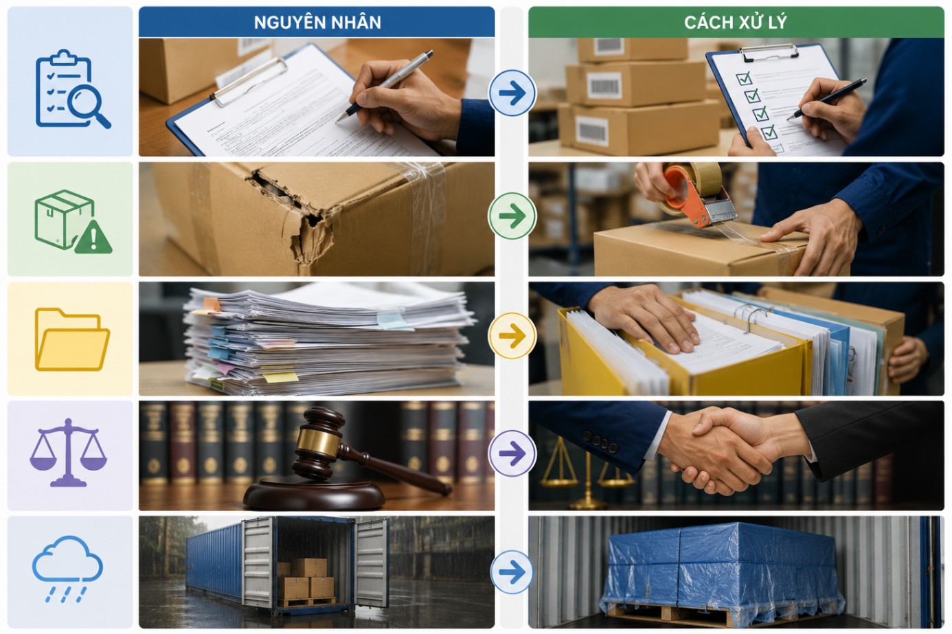 Cách xử lý theo từng nguyên nhân phổ biến