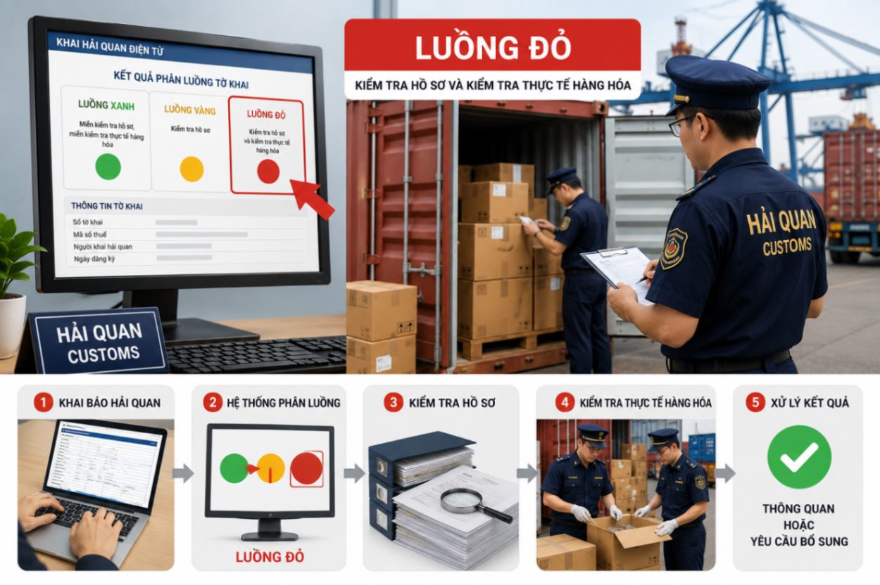 Vì sao tờ khai bị phân luồng đỏ?