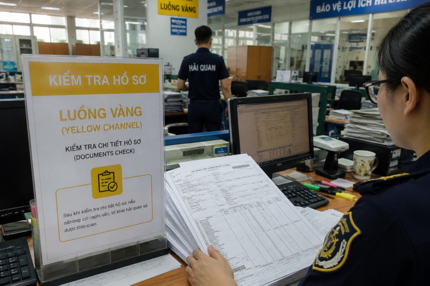 Vì sao tờ khai bị phân luồng vàng?