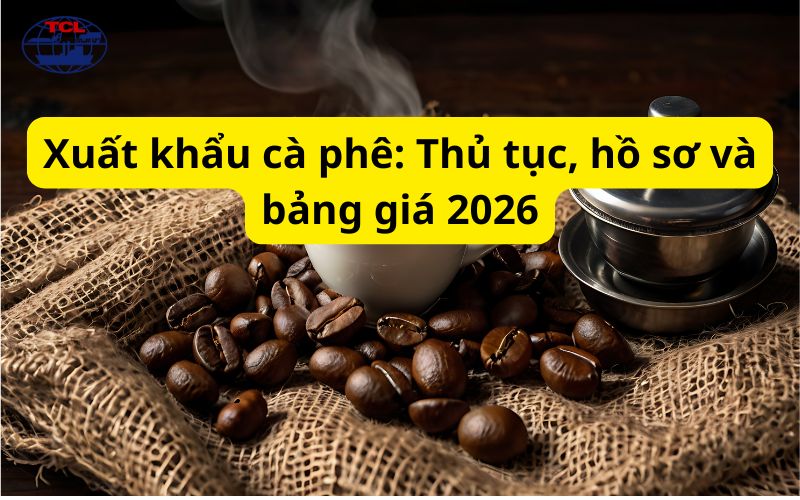 Xuất khẩu cà phê: Thủ tục, hồ sơ và bảng giá 2026