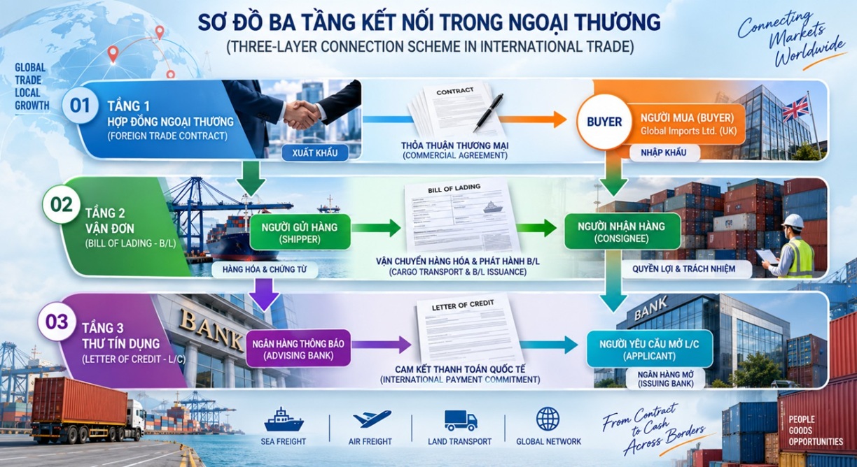 sơ đồ 3 tầng kết nối