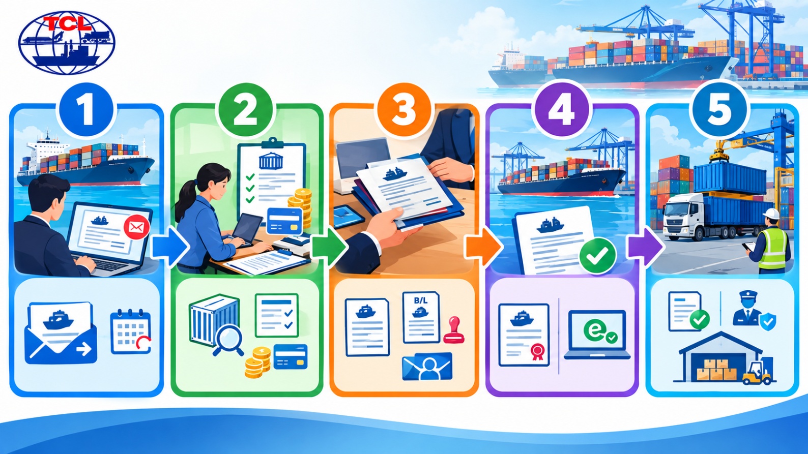 Quy trình 5 bước chuyển tiếp từ Arrival Notice sang Delivery Order