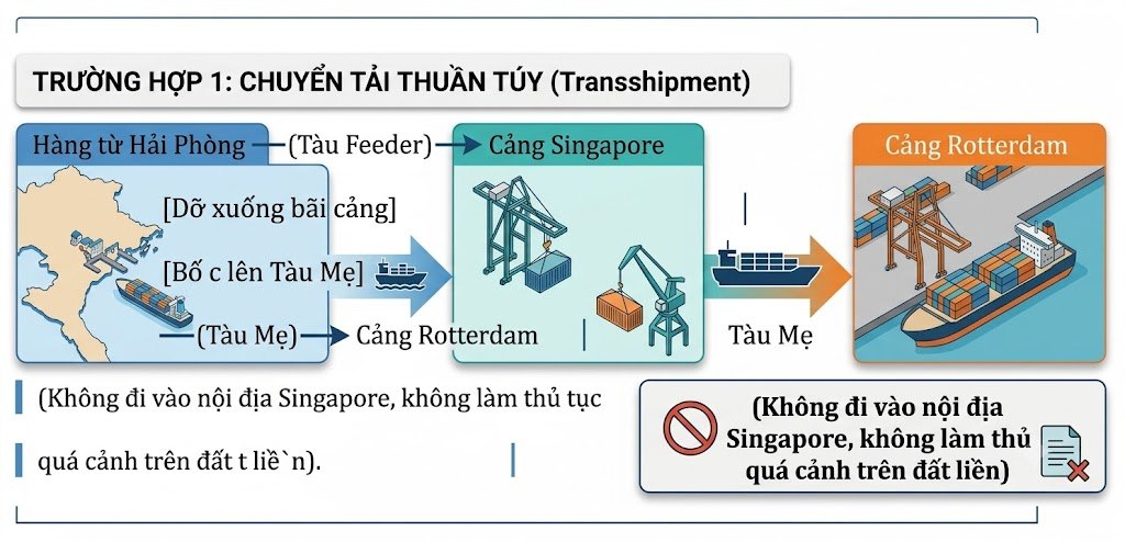 TRƯỜNG HỢP 1: CHUYỂN TẢI THUẦN TÚY